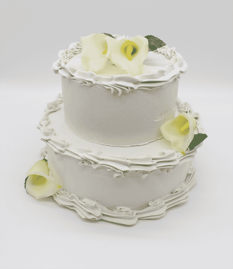 Fake 2 Tier Wedding Cake (2 tiers)