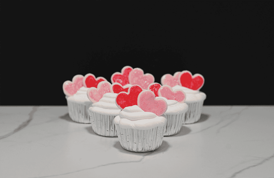 Fake Valentine Cupcakes (Set of 6)