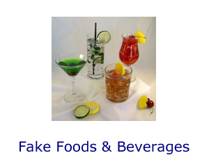 Artificial Foods | Fake Foods by Props America. Fake Food Props for Home Staging, Furniture & Retail Stores and Restaurants. Our artificial foods are made from various types of materials to replicate the appearance of real foods as props.