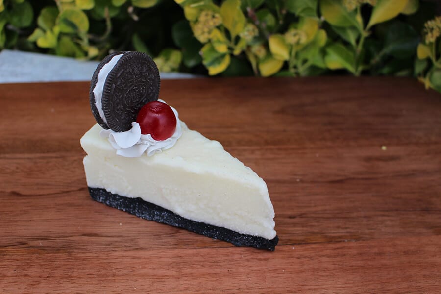 Fake Slice of Cheesecake with an Oreo