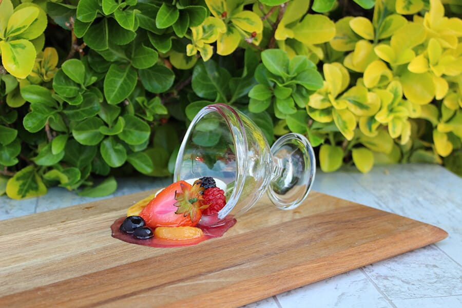 Fake Fruit Cocktail - Spilled Glass