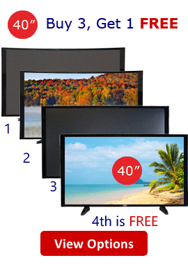 40 Inch Prop TVs Buy 3, Get 1 Free Deals