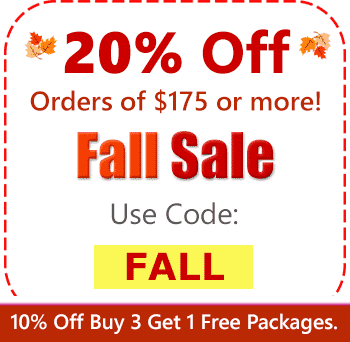 20% Order On Your Order of $175 or more Use Code FALL