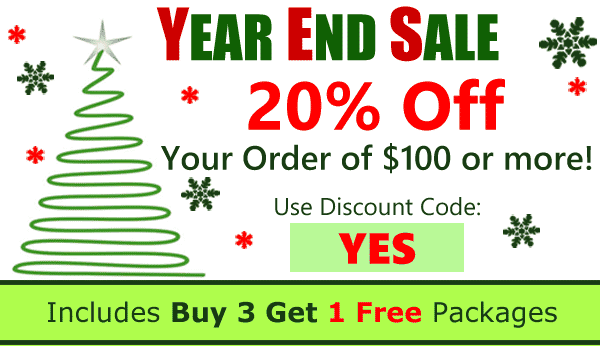 20% Off Your Order OF $100 OR MORE Use Coupon Code YES