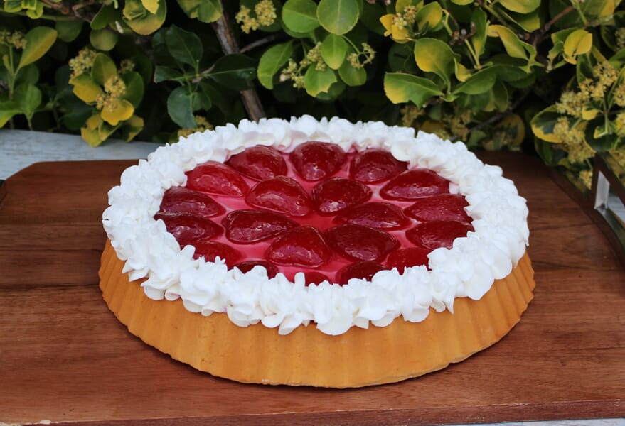 Fake Large Strawberry Tart