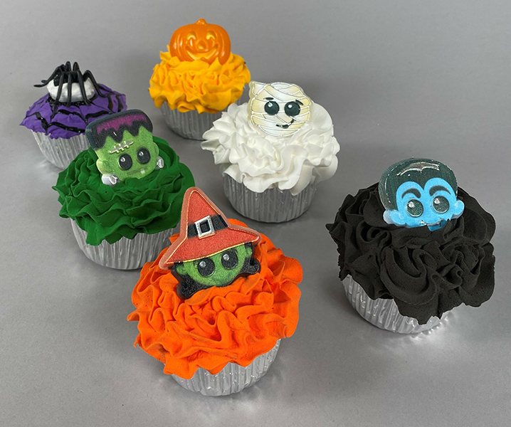 Fake Halloween Cupcakes (Set of 6)