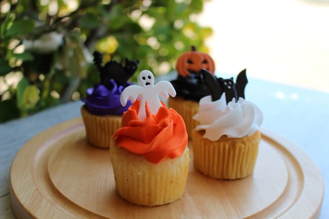 Fake Mini Halloween Cupcakes (Set of 4)