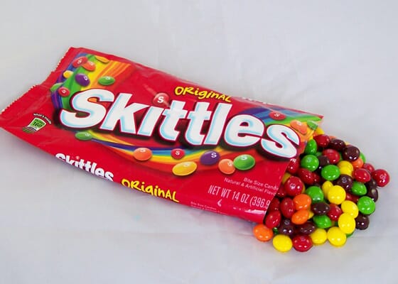 Spilled Bag of Fake Skittles