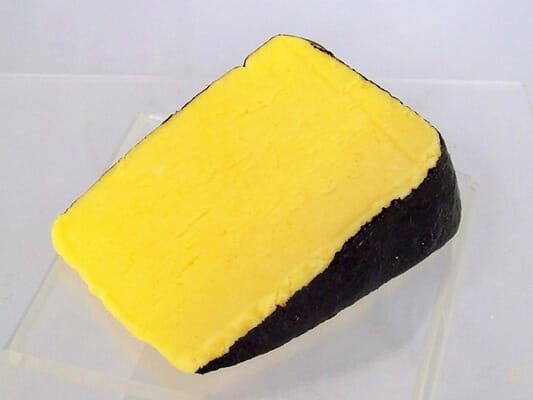 Fake Cheddar Cheese Wedge with Black Rind