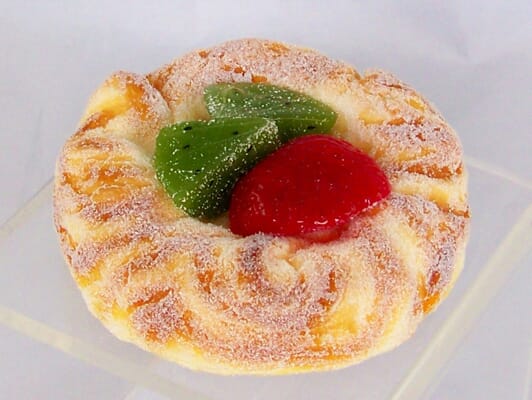 Fake Round Pastry Topped with Fruit