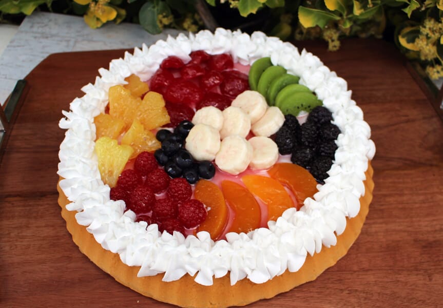 Fake Large Mixed Fruit Tart