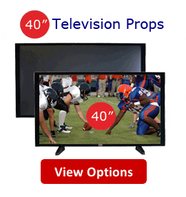 Fake 40 Flat Screen TV Props - 40 Inch Fake Flat Screen Telelvision Props for Model Homes, Home Builders & Home Stagers