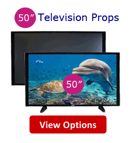 Fake 50 Flat Screen TV Props - 50 Inch Fake Flat Screen Telelvision Props for Model Homes, Home Builders & Home Stagers