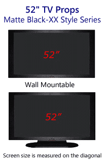 52 TV Props - Plasma TV Style in Matte Black