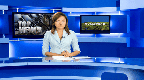 Computer Screen Image #091 Hollywood News Screen Image (Image Only. Computer Prop Not Included)