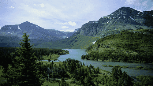 Computer Screen Image #155 Glacier National Park Screen Image (Image Only. Computer Prop Not Included)