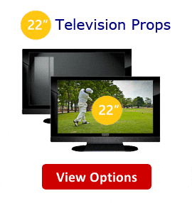 Fake 22 Flat Screen TV Props - 22 Inch Fake Flat Screen Telelvision Props for Model Homes, Home Builders & Home Stagers