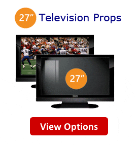 Fake 27 Flat Screen TV Props - 27 Inch Fake Flat Screen Telelvision Props for Model Homes, Home Builders & Home Stagers