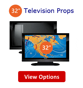Fake 32 Flat Screen TV Props - 32 Inch Fake Flat Screen Telelvision Props for Model Homes, Home Builders & Home Stagers