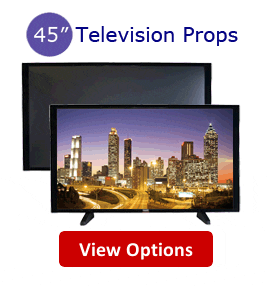 Fake 45 Flat Screen TV Props - 45 Inch Fake Flat Screen Telelvision Props for Model Homes, Home Builders & Home Stagers