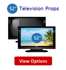 Fake 52 Flat Screen TV Props - 52 Inch Fake Flat Screen Telelvision Props for Model Homes, Home Builders & Home Stagers