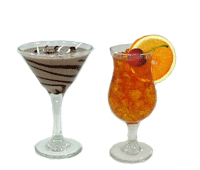 Fake Food Prop Displays: Fake Martinis, Artificial Mixed Drinks, Fake Margaritas for Display by Props America.