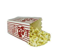 Fake Food Prop Displays: Fake Popcorn Box, Artificial popcorn for display by Props America.
