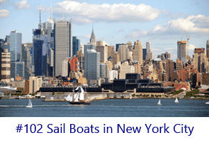 Sail Boats in New York City Screen Image