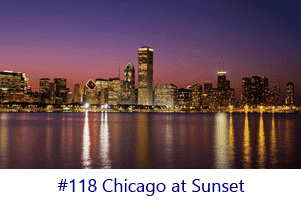 Chicago at Sunset Screen Image