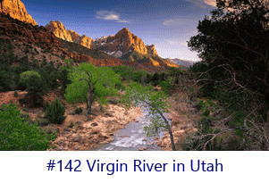 Virgin River in Utah Screen Image