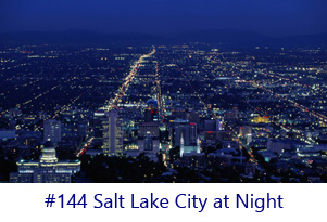 Salt Lake City at Night Screen Image