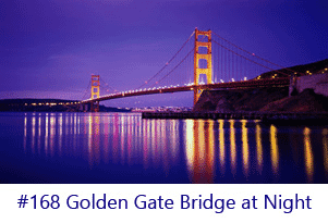 Golden Gate Briage at Night Screen Image