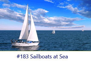 Sailboats at Sea Screen Image