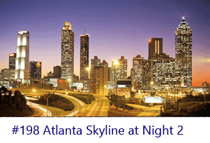 Atlanta Skyline at Night 2 Screen Image